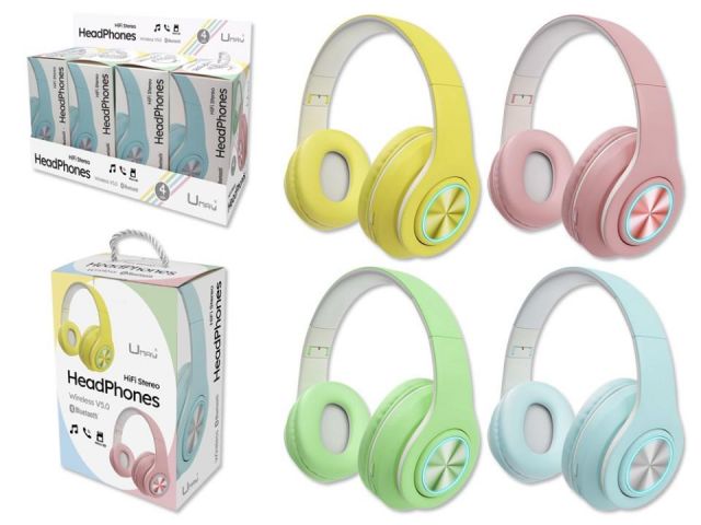 AURICULARES HEAD BLUETOOTH PASTEL