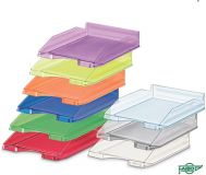 BANDEJA PLASTICO APILABLE COLORES