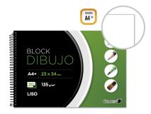 BLOC DIBUJO A4 + 135 GRS LISO