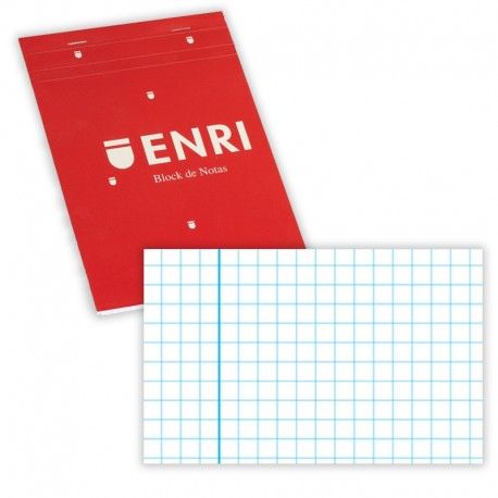 BLOC NOTAS A4 CUAD. 80H. ENRI