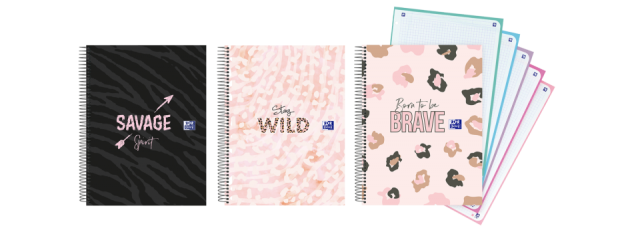 BLOCK A4 DECORADO OXFORD ANIMAL PRINT