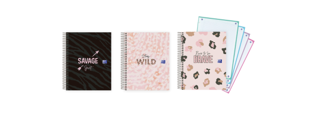 BLOCK A5 DECORADO OXFORD ANIMAL PRINT