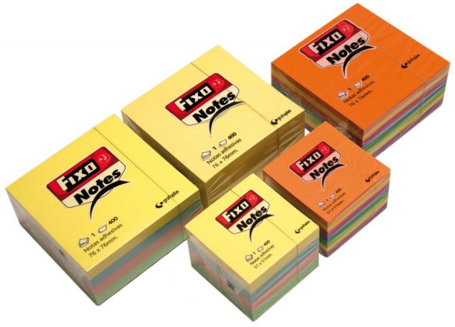 BLOC 400 NOTAS ADHESIVAS 76X76 MM. COL.SURT.