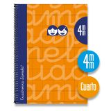 BLOC LAMELA 4º 80H. TE C/4 NARANJA