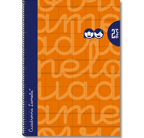 BLOC LAMELA Fº 80H. TE C/2,5 NARANJA