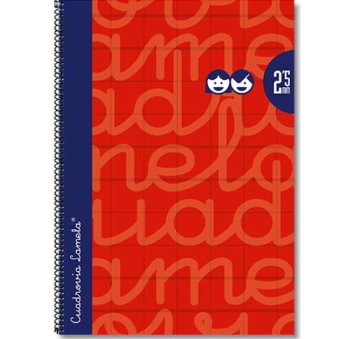 BLOC LAMELA Fº 80H. TE C/2,5 ROJO