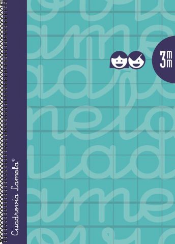 BLOC LAMELA Fº 80H. TE C/3 TURQUESA