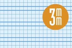 BLOC LAMELA Fº 80H. TE C/3 TURQUESA