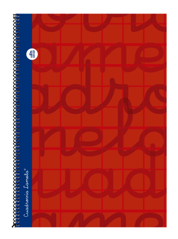 BLOC LAMELA Fº 80H. TE C/4 ROJO