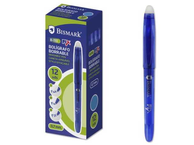 BOLIGRAFO BORRABLE CAPUCHON AZUL