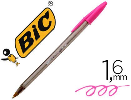 BOLIGRAFO BIC CRISTAL FUN ROSA, CJ.20U.