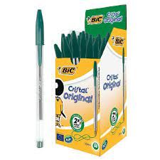 BOLIGRAFO BIC CRISTAL VERDES