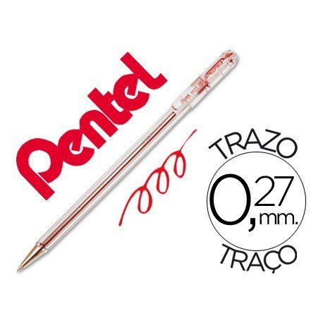 BOLIGRAFO PENTEL BK-77 ROJO