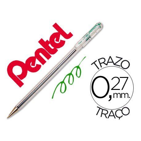 BOLIGRAFO PENTEL BK-77 VERDE