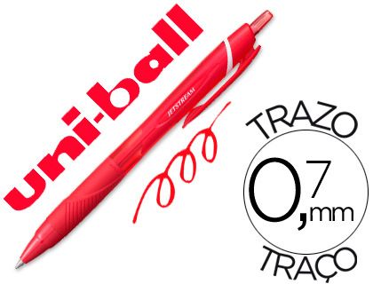BOLIGRAFO JETSTREAM RETRACTIL ROJO 0.7