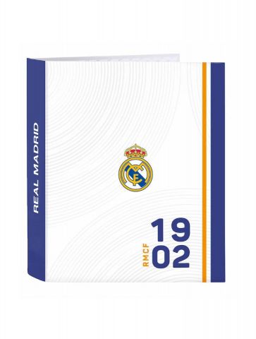 CARPETA FOLIO 4 ANILLAS REAL MADRID