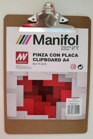 CARPETA C/PLACA TABLEX A4 MANIFOL