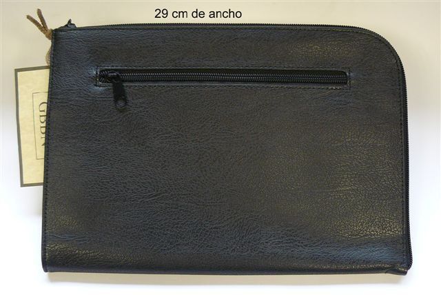 CARTERA COBRADOR NEGRA 29X32