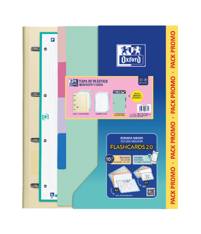 CARPEBLOCK OXFORD +REC 5X5+SEP PP+80H PASTEL