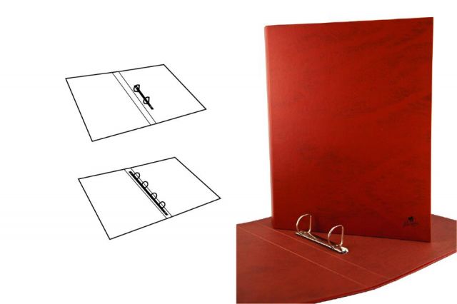 CARPETA Fº 4A. 25MM. CARTON CUERO