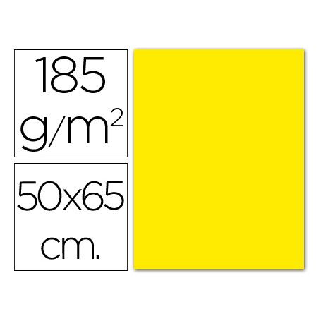 CARTULINA 50X65 COLOR AMARILLO CANARIO