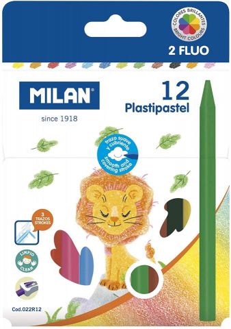 CERAS PLASTIPASTEL MILAN 12 COL.