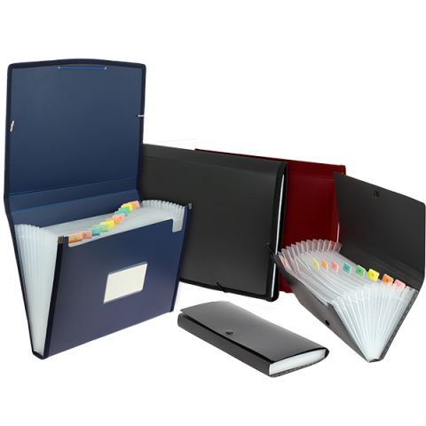 CARPETA CLASIFICADORA FUELLE RECIBOS CON BROCHE