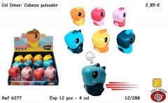 COCHES DINOS RETRO PULSADOR CABEZA EXP12 SURT