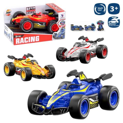 COCHE CARRERAS F1 MEGAFRICCION 15X9X6 CM