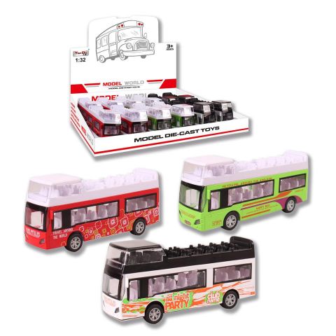 COCHE RETRO AUTOBUS 13 CM S+L EXP,12 SURT