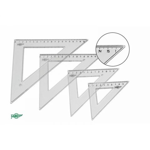 ESCUADRA ESCOLAR 20 CM. C/. BOLSA