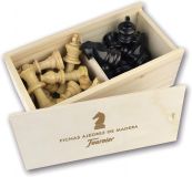 FICHA AJEDREZ MADERA 6551