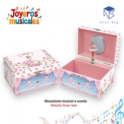 JJOYERO MUSICAL PEQUEÑO DECORADO
