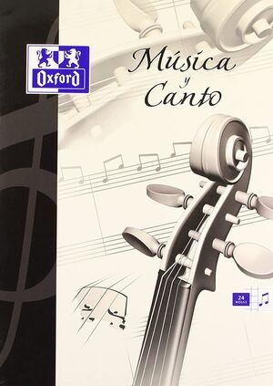 LIBRETA MUSICA Y CANTO A4 24H. OXFORD