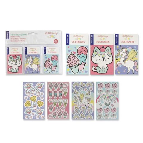 LIBRO PEGATINAS PARA LETERING PASTEL