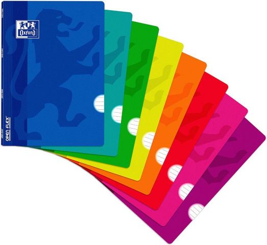 LIBRETA OPENFLEX OXFORD A5 T.P. CUAD. SURT.
