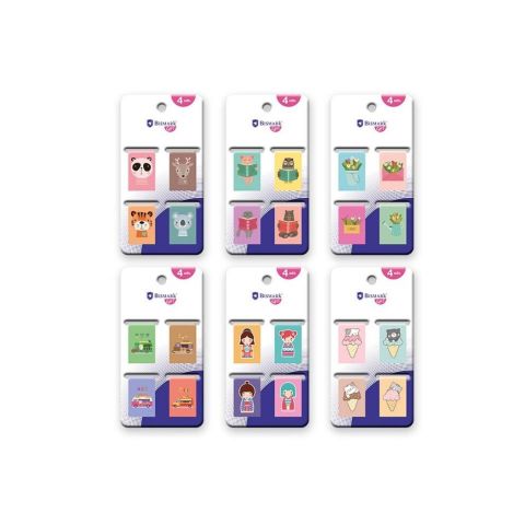 SET 4 MINI MARCAPAGINAS IMANTADOS FANTASY