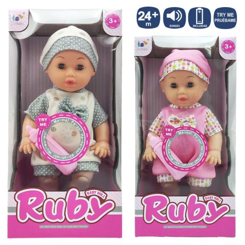 BEBE CON 12 SONIDOS 30 CM