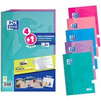 PACK 4+1 OXFORD SCHOOL Fº WRITEYERASE 4X4TENDENCIA