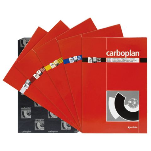 PAPEL CARBOPLAN NEGRO MAQ.ESCR.,CAJA 100