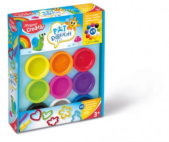 PASTA MODELAR 9 BOTES + 9 ACCESORIOS