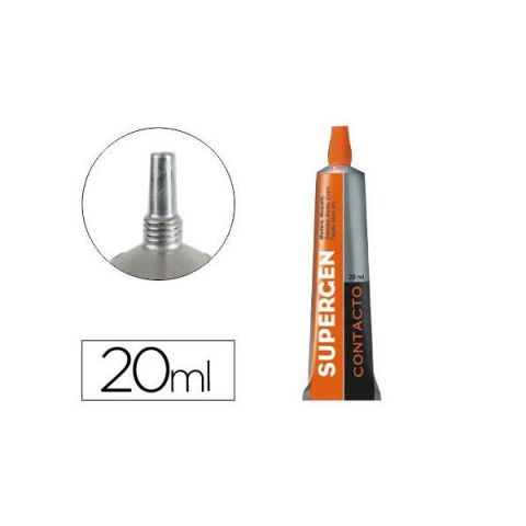 PEGAMENTO SUPERGEN CONTACTO 20ML., AMARILLO, TUBO