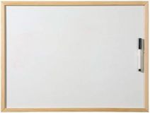 PIZARRA BLANCA MARCO MADERA 40X60