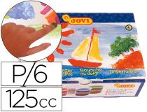 PINTURA DEDOS 125ml.. EST.6U. COL.SURT.