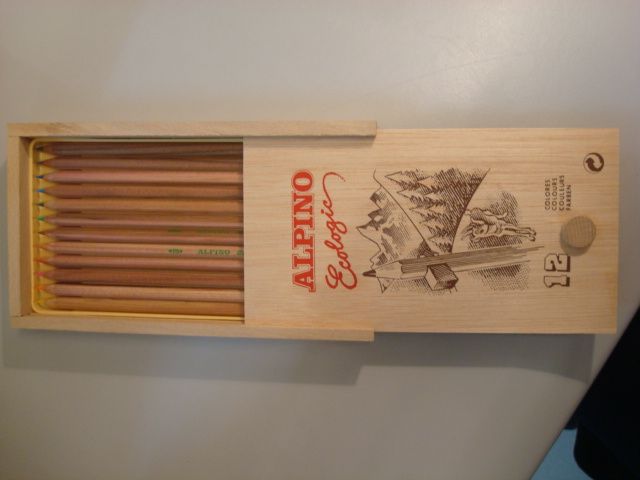 PINTURAS ALPINO 12C, ESTUCHE MADERA