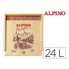 PINTURAS ALPINO 24C, ESTUCHE MADERA