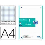 RECAMBIO OXFORD A4 100H.5X5  1 COL.BANDA