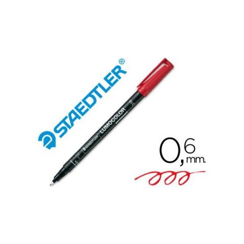 ROTULADOR LUMOCOLOR F ROJO