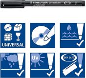 ROTULADOR LUMOCOLOR F VERDE