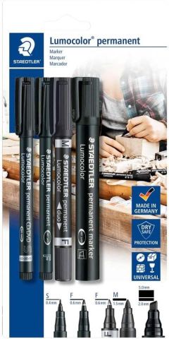 BLISTER ROTULADORES LUMOCOLOR 4 UNIDADES